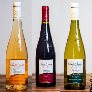 2 blancs "Sauvignon" + 2 Rouges "Côt"+ 2 Rosés