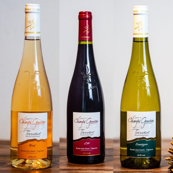 Touraine Rosé + Touraine Rouge Côt (Malbec) + Touraine Sauvignon Blanc